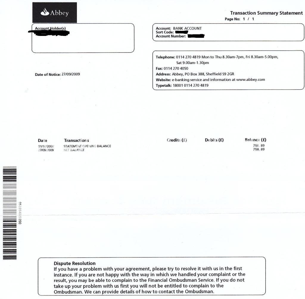 Please Help Strange Abbey Statement Santander Consumer