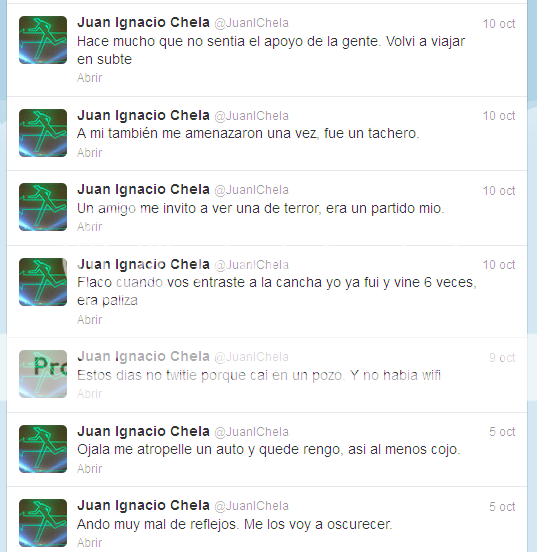 Tweets Graciosos del "flaco" Chela Tweets Graciosos del "flaco" Chela